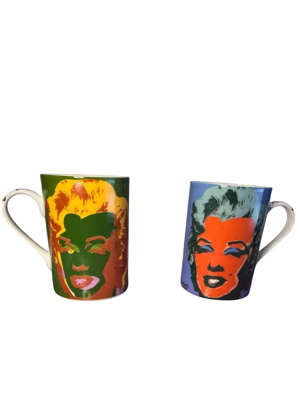 Andy Warhol Marilyn Monroe Pop Art Mug Set, originally released 1997 Block China